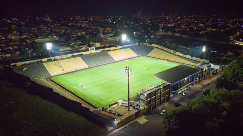 Estádio do Grêmio Novorizontino abre o Paulistão com projeto Novvalight